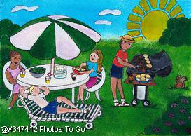 Illustration: Summer barbeque